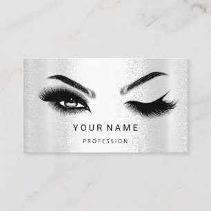 Carte De Visite Microlame à fraise Eyelash. Logo du CODE QR SPA en