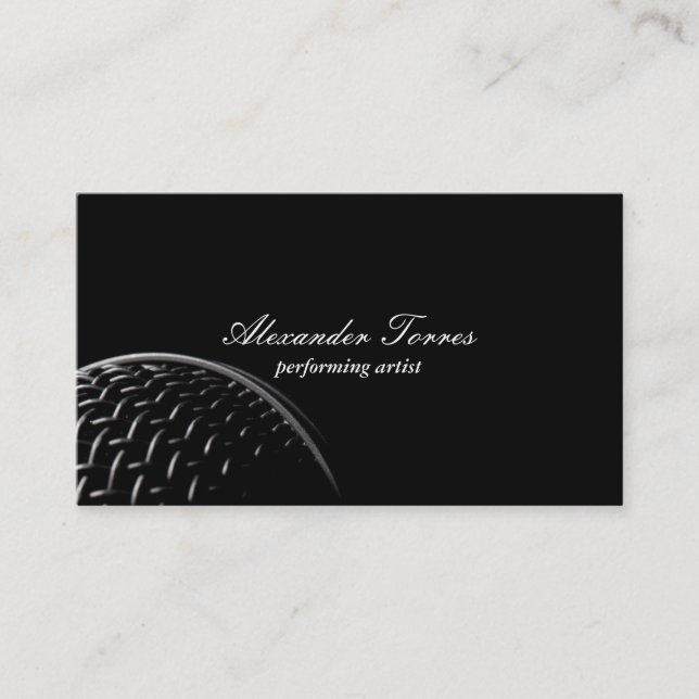 Carte De Visite Microphone (Devant)