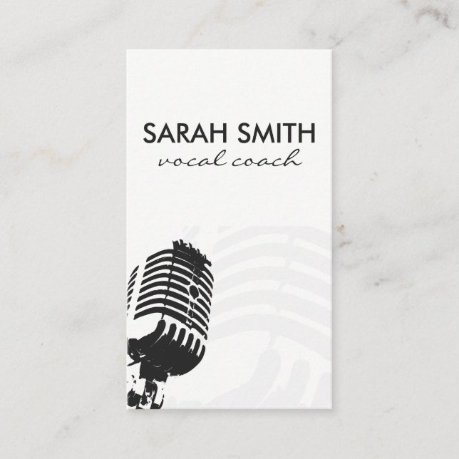 Carte De Visite Microphone (Devant)