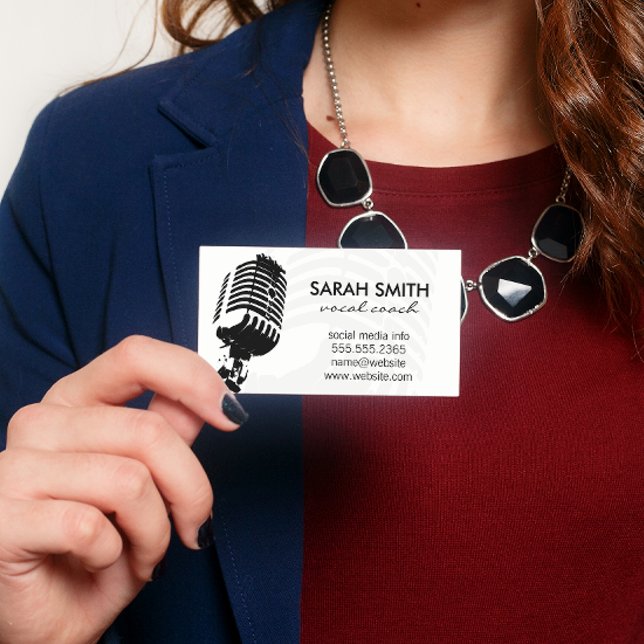 Carte De Visite Microphone (Créateur téléchargé)