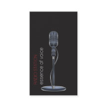 Carte de visite microphone