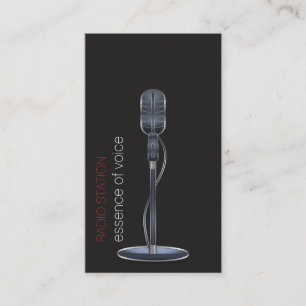Carte de visite microphone