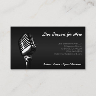 Carte de visite "Microphone"