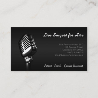 Carte de visite "Microphone"