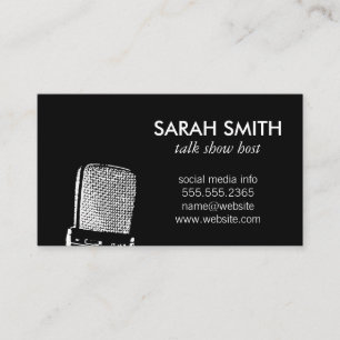 Carte De Visite Microphone / Animation