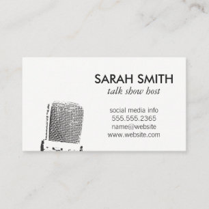 Carte De Visite Microphone / Animation