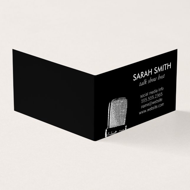 Carte De Visite Microphone / Animation (Extérieur)