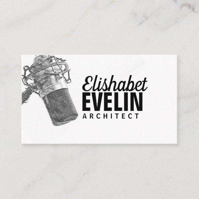 Carte De Visite microphone audio g567 (Devant)