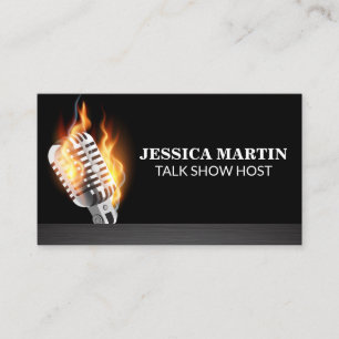 Carte De Visite Microphone flamboyant