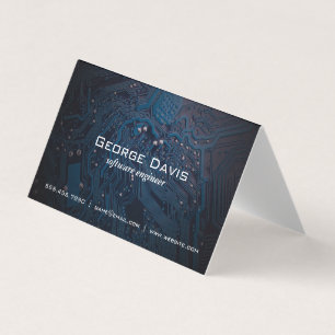 Carte De Visite Micropuce   Ingénieur logiciel