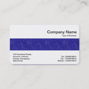 Carte De Visite Middle Band - Denim Bleu