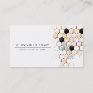 Carte De Visite Miel Bee Apiary Produits de miel