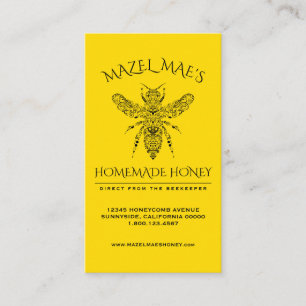 Carte De Visite Miel fait maison fait sur commande