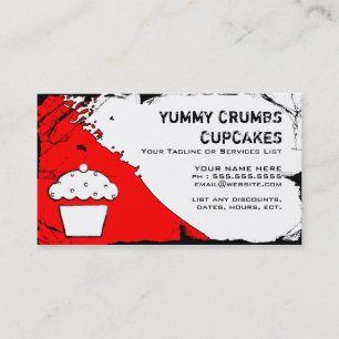 Carte De Visite miettes cupcakes
