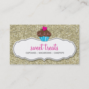 CARTE DE VISITE mignon audacieux cupcake parties s