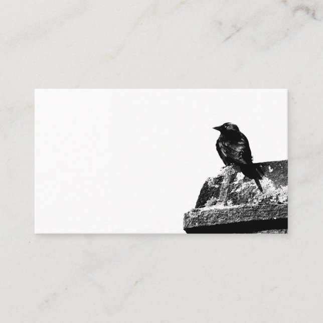 Carte de visite mignon de corneille (Devant)