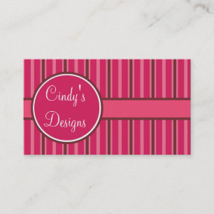 Carte de visite mignon de rayure