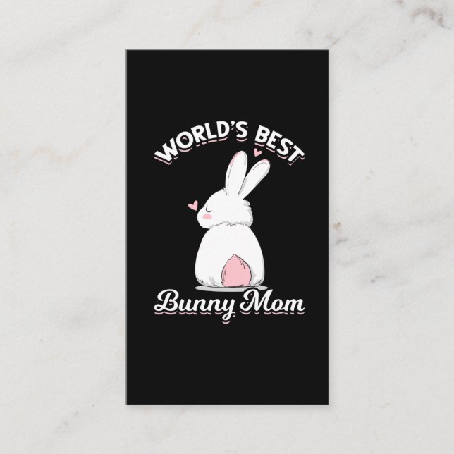 Carte De Visite Mignonne Lapin Mama (Devant)