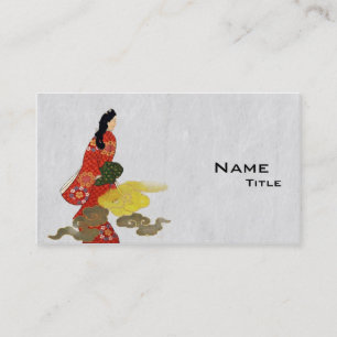 Carte De Visite Mikaeri Bijin dans le kimono