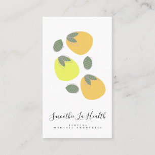 Carte De Visite Milk-Shake Smoothie Fruit Mangue Citrons