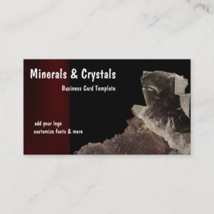 Carte De Visite Minerais et cristaux de quartz