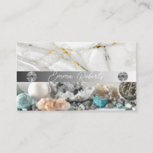 Carte De Visite Minéral Améthyste Crystal Quartz Texture Entrepris