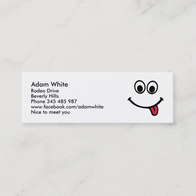 CARTE DE VISITE MINI  (Devant)