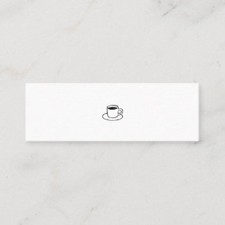 CARTE DE VISITE MINI ミニマムでシンプルな名刺　ビジネスカード　コーヒー