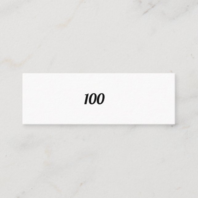 CARTE DE VISITE MINI 100 (Devant)