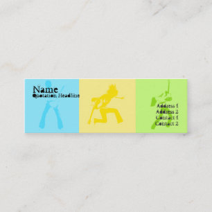 Carte De Visite Mini 3 guitaristes - maigres