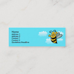 Carte De Visite Mini Abeille heureuse