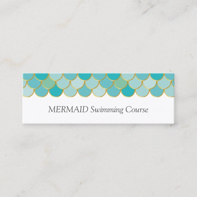 Carte De Visite Mini ♥ Abeille * Plage de natation MERMAID* Balances de (Devant)