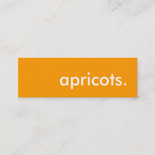 Carte De Visite Mini abricots.
