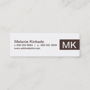Carte De Visite Mini Accentuation (Brown)