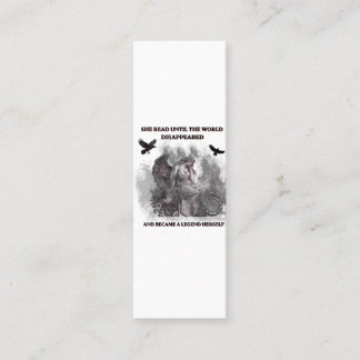 Carte De Visite Mini Affiche de citation de lecture gothique Dark Acade