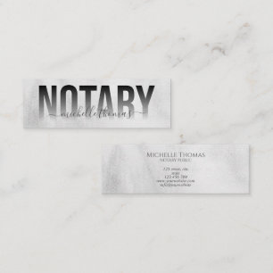 Carte De Visite Mini Agent de signature de prêt notaire Professionnel S