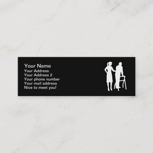 Carte De Visite Mini Aides de carrière (Devant)