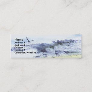 Carte De Visite Mini Ailes au-dessus de l'eau   Aquarelle