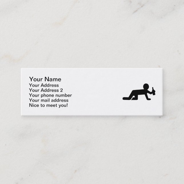 Carte De Visite Mini Alcool bu (Devant)