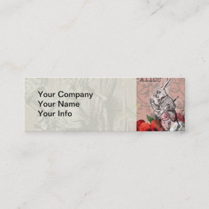 Carte De Visite Mini Alice rideau absurde merveilleuse