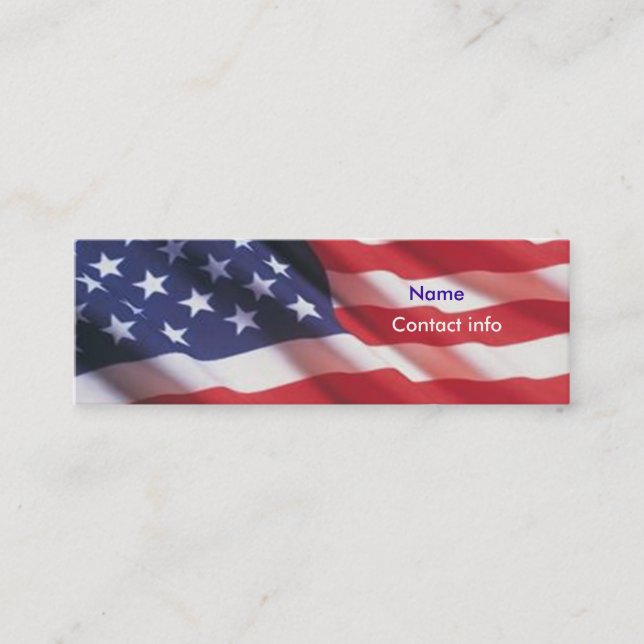 Carte De Visite Mini Americana (Devant)