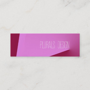 Carte De Visite Mini Angle rose