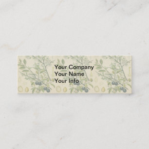Carte De Visite Mini Antique Blackthorn Botanique Imprimé Fleur Berry