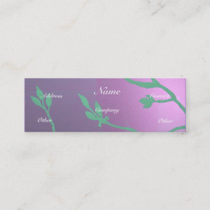 Carte De Visite Mini Antique Lavender Delft