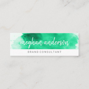 Carte De Visite Mini Aquarelle   Consultant   Artiste