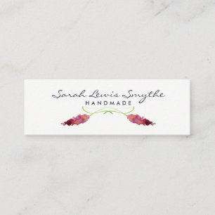 Carte De Visite Mini Aquarelle Florale