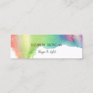 Carte De Visite Mini Aquarelle moderne