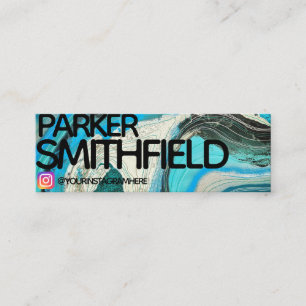 Carte De Visite Mini Aquarelle Peinture Artsy Médias sociaux Instagram