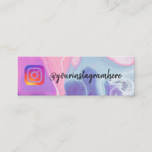 Carte De Visite Mini Aquarelle violet clair Paint Instagram