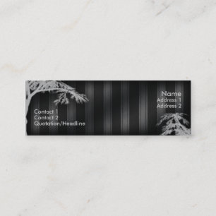 Carte De Visite Mini Arbre fantôme noir